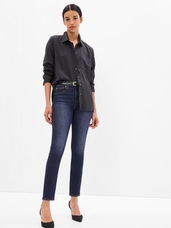 Ženske true skinny jeans hlače s visokim strukom
