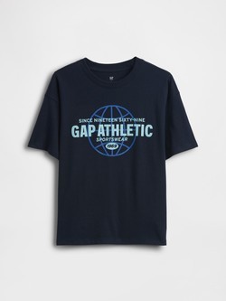 Gap logo relaxed fit majica kratkih rukava za dječake
