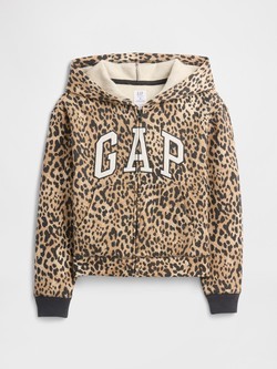 Gap logo hoodie s uzorkom za djevojčice