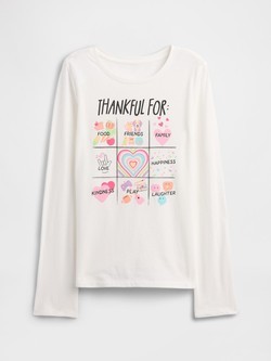 Majica dugih rukava s printom za djevojčice
