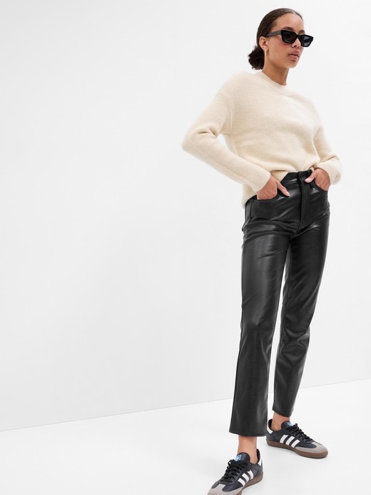 Slika za Ženske hlače od umjetne kože od Gap