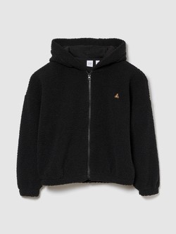 Čupav pulover s kapuljačom za djevojčice