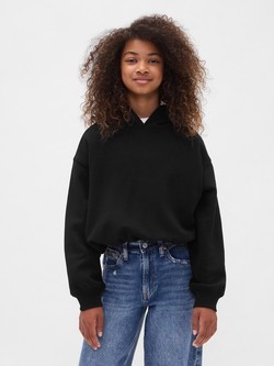 Oversized pulover s kapuljačom za djevojčice