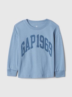 Gap logo majica dugih rukava za djecu dječake