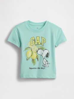 Gap Logo Peanuts majica kratkih rukava s printom za djevojčice