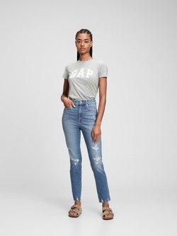 Ženske Vintage Slim jeans hlače visokog struka