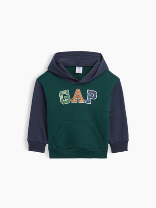 Gap logo hoodie s raznobojnim blokovima za djecu dječake