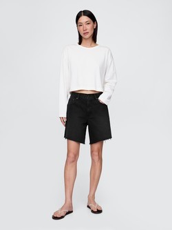 Ženske '90s loose fit denim bermude