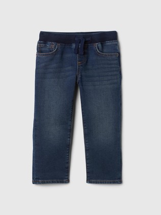 Slim fit jeans hlače s elastičnim strukom za djecu dječake
