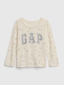 Gap logo majica dugih rukava za djecu djevojčice