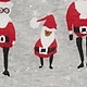 family matching Santa print