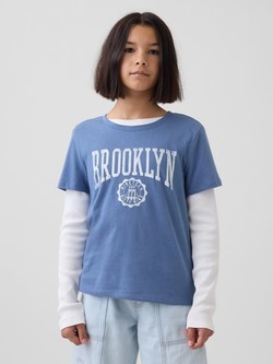 Majica kratkih rukava s printom za djevojčice