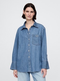Ženska denim košulja dugih rukava
