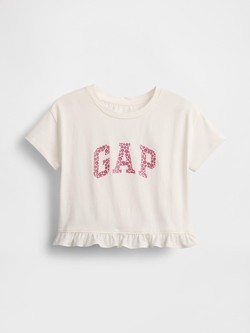 Gap logo majica kratkih rukava za djecu djevojčice