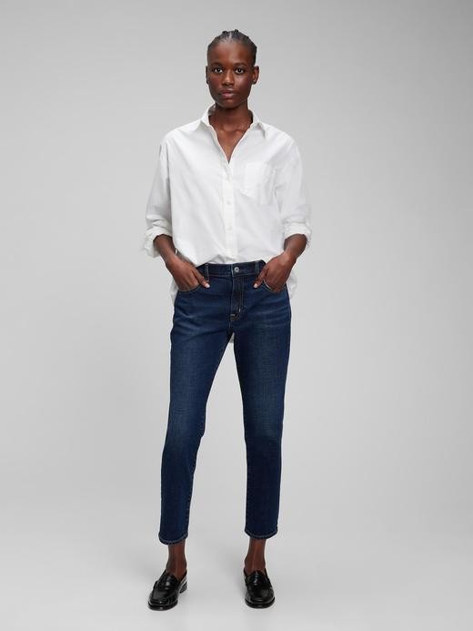 Slika za Ženske girlfriend jeans hlače srednje visokog struka od Gap