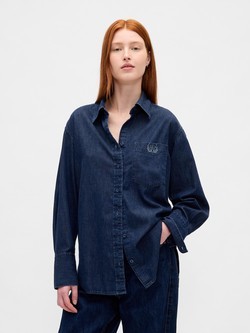Ženska denim košulja dugih rukava