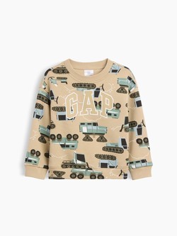 Relaxed fit pulover s printom za djecu dječake