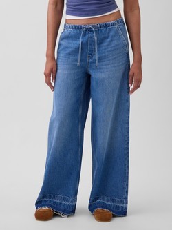 Ženske UltraSoft baggy jeans hlače