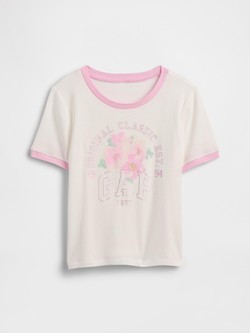 Majica kratkih rukava s printom za djevojčice