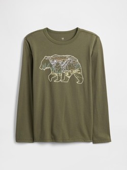 Majica dugih rukava s printom za dječake