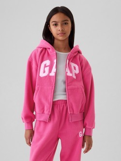 Gap logo hoodie od flisa za djevojčice