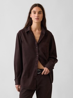 Ženska oversized denim košulja