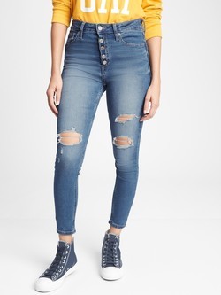 Ženske legging jeans hlače visokog struka