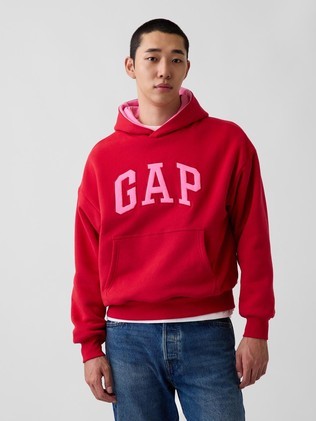 Gap logo muški oversized fit obostran hoodie